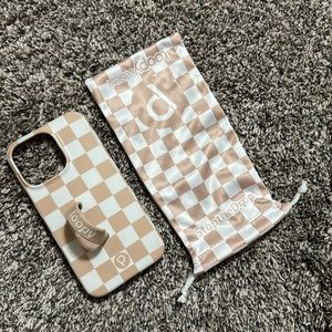 iPhone 13Pro Sand Dollar Checkered Loopy Case